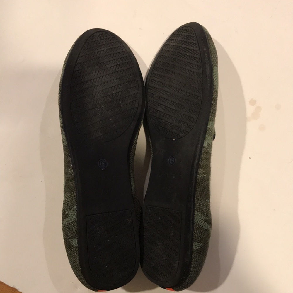 Rothy’s Round toe flats green camo 10.5 vguc - Picture 4 of 9
